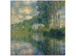 Artland Leinwandbild »Pappeln an der Epte.«, Gewässer, (1 St.), auf Keilrahmen gespannt
