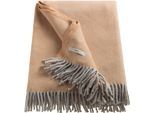 Esprit Wohndecke »Jade«, aus recycelter Baumwolle, Kuscheldecke