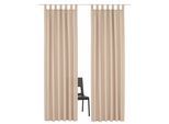 Home affaire Vorhang »Parry«, (2 St.), 2-er Set, blickdicht, monochrom, basic