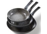 STONELINE Pfannen-Set »CERAMIC«, Aluminium, (Set, 3 tlg., je 1 Bratpfanne Ø 20/24/28 cm, H: 4,5/5/5,5 cm, - 1,0/1,7/2,7 l), Induktion