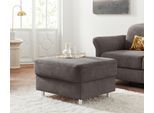 Stauraumhocker SIT & MORE "Darwin", braun (schlamm), B:64cm H:46cm T:76cm, Hocker, inklusive Federkern und Stauraum
