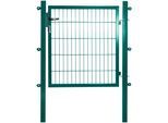 Zauneinzeltür ARVOTEC "ESSENTIAL", grün, B:100cm H:100cm, Metall, Tore, Breite: 100 - 120 cm, Höhe: 80 - 200 cm, zum Einbetonieren