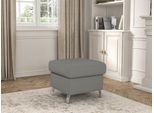 Stauraumhocker SIT & MORE "Visby", silber, B:58cm H:48cm, Hocker, auch erhältlich in dem mit Wasser zu reinigendem "Soft clean" Bezug