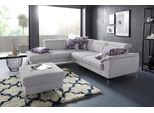 Ecksofa SIT & MORE "Percy L-Form", silber, B:270cm H:80cm T:235cm, Sofas, Ecksofa, 15 cm Fußhöhe, Sitztiefenverstellung, wahlweise in 2 Fußfarben