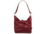 Shopper SAMANTHA LOOK, Damen, Gr. B/H/T: 39cm x 31cm x 13cm onesize, rot, Leder, Reptilienprägung, Taschen Shopper, echt Leder, Made in Italy