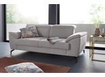 2-Sitzer SIT & MORE "Percy", grau, B:197cm H:77cm T:112cm, Sofas, Clog, 12 cm Fußhöhe, Sitztiefenverstellung, wahlweise Kopfteilverstellung