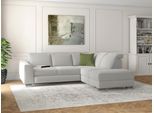 Ecksofa SIT & MORE "Dundee L-Form", silber, B:263cm H:86cm T:219cm, Sofas, Ecksofa, mit Federkern und Edelstahlfüßen, wahlweise mit Kopfteilverstellung