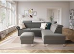 Ecksofa SIT & MORE "Vincenzo L-Form", grau, B:245cm H:84cm T:193cm, Sofas, Ecksofa, inklusive Kopfteilverstellung, wahlweise mit Bettfunktion, Bettkasten