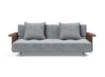 Schlafsofa INNOVATION LIVING ™ "Longhorn, Gästebett, Couch, Tagesliege, Bettsofa", grau, B:245cm H:79cm T:114cm, Sofas, Schlafsofa, Schlaf-, Relax-, oder Sitzposition, Armlehnen, Liegefläche 140x200 cm