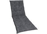 Liegenauflage GO-DE, grau (anthrazit), B:60cm H:6cm T:190cm, Baumwolle, Polyester, Polyurethan, Polsterauflagen, 190x60 cm