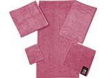 ROSS Waschhandschuh »Cashmere feeling«, (6 St.), mit Wellen-Bordüre