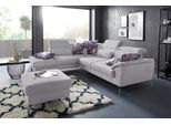 sit&more Ecksofa »Percy L-Form«, 15 cm Fusshöhe, Sitztiefenverstellung, wahlweise in 2 Fussfarben