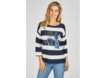 Rabe 3/4 Arm-Pullover, mit Print