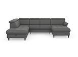 sit&more Wohnlandschaft »Marano U-Form«, inklusive Kopfteilverstellung, wahlweise mit Bettfunktion, Bettkasten