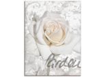 Artland Wandbild »In Lettern - Rose«, Blumen, (1 St.), als Alubild, Outdoorbild, Leinwandbild, Poster in verschied. Grössen