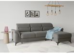 Ecksofa SIT & MORE "Sinatra L-Form", grau, B:258cm H:85cm T:170cm, 90% Polyester, 10% Polyamid, Sofas, Ecksofa, mit Recamiere, optional mit Kopfteilverstellung und Armteilfunktion