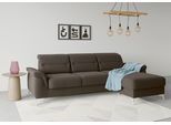 Ecksofa SIT & MORE "Sinatra L-Form", braun (espresso), B:258cm H:85cm T:170cm, 90% Polyester, 10% Polyamid, Sofas, Ecksofa, mit Recamiere, optinal mit Kopfteilverstellung und Armteilfunktion