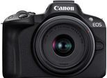 CANON Systemkamera "EOS R50 + RF-S 18-45mm F4.5-6.3 IS STM Kit" Fotokameras inkl. RF-S Objektiv 18-45 IS schwarz Systemkameras
