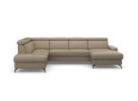 Wohnlandschaft SIT & MORE "Scarlett U-Form", beige, B:333cm T:226cm, Sofas, Wohnlandschaft, inklusive Kopfteilverstellung, wahlweise mit Bettfunktion, Bettkasten