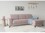 Ecksofa SIT & MORE "Sinatra L-Form", lila (flieder), B:258cm H:85cm T:170cm, 90% Polyester, 10% Polyamid, Sofas, Ecksofa, mit Recamiere, optional mit Kopfteilverstellung und Armteilfunktion