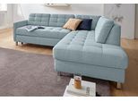 Ecksofa SIT & MORE "Picasso L-Form", blau (aqua), B:233cm H:80cm T:196cm, Struktur fein (100% Polyester), Sofas, Ecksofa, wahlweise mit Bettfunktion und Bettkasten