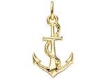 Ankeranhänger JOBO "Anhänger Anker", gold (gelbgold 333), Schmuckanhänger, Damen, Gelbgold 333, 333 Gold