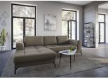 Ecksofa SIT & MORE "Bendigo L-Form", braun (schlamm), B:284cm H:87cm T:175cm, Sofas, Ecksofa, inklusive Sitztiefenverstellung, Bodenfreiheit 15 cm, 2 Fußfarben