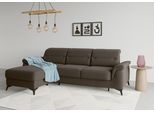 Ecksofa SIT & MORE "Sinatra L-Form", braun (espresso), B:258cm H:85cm T:170cm, 90% Polyester, 10% Polyamid, Sofas, Ecksofa, mit Recamiere, optional mit Kopfteilverstellung und Armteilfunktion
