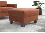 Polsterhocker HOME AFFAIRE "Summer", rosa (kupfer), B:77cm H:48cm T:67cm, 95% Polyester, 5% Polyamid, Hocker, Polsterhocker, inkl. Stauraum, Cord-Bezug, wengefarbene Holzfüße