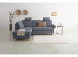 Ecksofa HOME AFFAIRE "Westerland L-Form", grau (anthrazit), B:238cm H:90cm T:213cm, 100% Polyester, Sofas, Ecksofa, Federkern-Polsterung, wahlweise mit Bettfunktion, Bettkasten