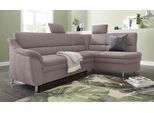 Ecksofa SIT & MORE "Cardoso L-Form", grau (steel), B:250cm H:90cm T:175cm, Luxus-Microfaser (90% Polyester, 10% Polyamid);Flachgewebe (100% Polyester);Struktur (100% Polyester), Sofas, Ecksofa, mit Federkern, wahlweise mit Bettfunktion und Schubkasten