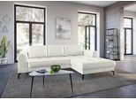 Ecksofa SIT & MORE "Bendigo L-Form", weiß (altweiß), B:284cm H:87cm T:175cm, Sofas, Ecksofa, inklusive Sitztiefenverstellung, Bodenfreiheit 15 cm, 2 Fußfarben