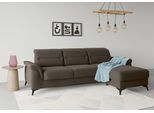 Ecksofa SIT & MORE "Sinatra L-Form", braun (espresso), B:258cm H:85cm T:170cm, 90% Polyester, 10% Polyamid, Sofas, Ecksofa, mit Recamiere, optional mit Kopfteilverstellung und Armteilfunktion