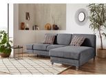 Ecksofa SIT & MORE "Clio L-Form", grau, B:246cm H:89cm T:165cm, Sofas, Ecksofa, wahlweise mit Bettfunktion oder Vorziehsitz und Bettkasten, Federkern
