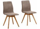 andas Esszimmerstuhl »Rania«, (Set), 2 St., Luxus-Microfaser, Eiche, 2er/4er/6er-Set, Küchenstuhl