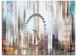Artland Leinwandbild »London Skyline Collage I«, Gebäude, (1 St.), auf Keilrahmen gespannt