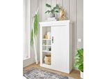 Home affaire Highboard »RAVENNA«, im romantischen Landhausstil, Griffe aus Metall, Höhe 146 cm