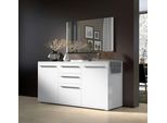 Places of Style Kommode »Piano«, Hochglanz UV lackiert, Soft-Close Funktion