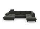 sit&more Wohnlandschaft »Bendigo U-Form«, inklusive Sitztiefenverstellung, Bodenfreiheit 15 cm, in 2 Fussfarben