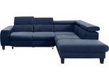 COTTA Ecksofa »Morven L-Form«, Kopfteilverstellung, wahlweise mit Bettfunktion und Bettkasten