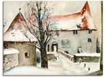 Artland Wandbild »Winter auf der Burg«, Gebäude, (1 St.), als Leinwandbild, Poster, Wandaufkleber in verschied. Grössen