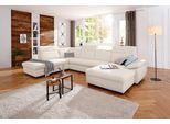 Home affaire Wohnlandschaft "Mauritius U-Form" mit Kopfteil- und Armlehnverstellung, wahlweise mit Bettfunktion