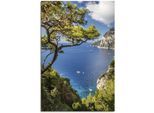 Artland Wandbild »Punta de Masullo, Insel Capri, Italien«, Meer Bilder, (1 St.), als Alubild, Outdoorbild, Leinwandbild, Poster, Wandaufkleber