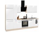 OPTIFIT Küchenzeile »Bern«, Breite 300 cm, wahlweise mit E-Geräten, höhenverstellbare Füsse