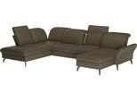 sit&more Wohnlandschaft »Leandro U-Form«, Wahlweise mit Bett-, Kopfteil - und Armlehnfunktion, sowie Bettkasten