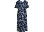 Viskose-Kleid, Druck blau, 42