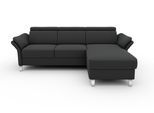 sit&more Ecksofa »Vincenzo L-Form«, inklusive Kopfteilverstellung, wahlweise mit Bettfunktion, Bettkasten
