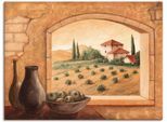 Artland Wandbild »Toskana«, Fensterblick, (1 St.), als Alubild, Outdoorbild, Leinwandbild, Poster in verschied. Grössen