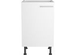 Spülenschrank OPTIFIT "Klara", weiss (weiß), B:50cm H:87cm T:58,4cm, Spanplatte, Schränke, Spülenschrank, Breite 50 cm
