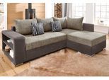 COLLECTION AB Ecksofa "John L-Form" mit Bettfunktion, wahlweise mit Federkern